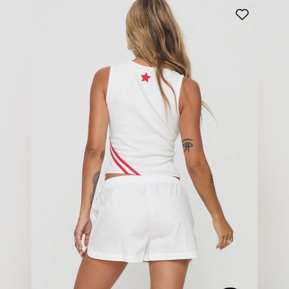 Princess Polly SUNKISS SHORTS WHITE - SIZE 12 - Picture 3 of 6